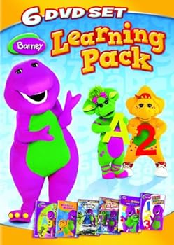 Barney Learning Pack - Now I Know My ABC's / Rhyme Time Rhythm / Red, Yellow and Blue! / Numbers! Numbers! / Let's Play School! / It's Time For Counting