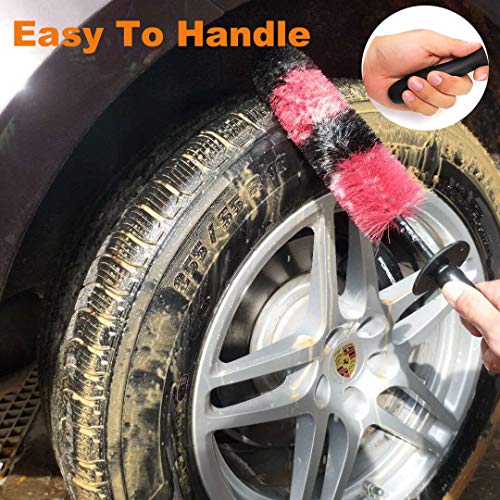 image for ClawsCover 18 Inch Reaching Deep Wheels Brush Tire Brushes,Semi-Soft B