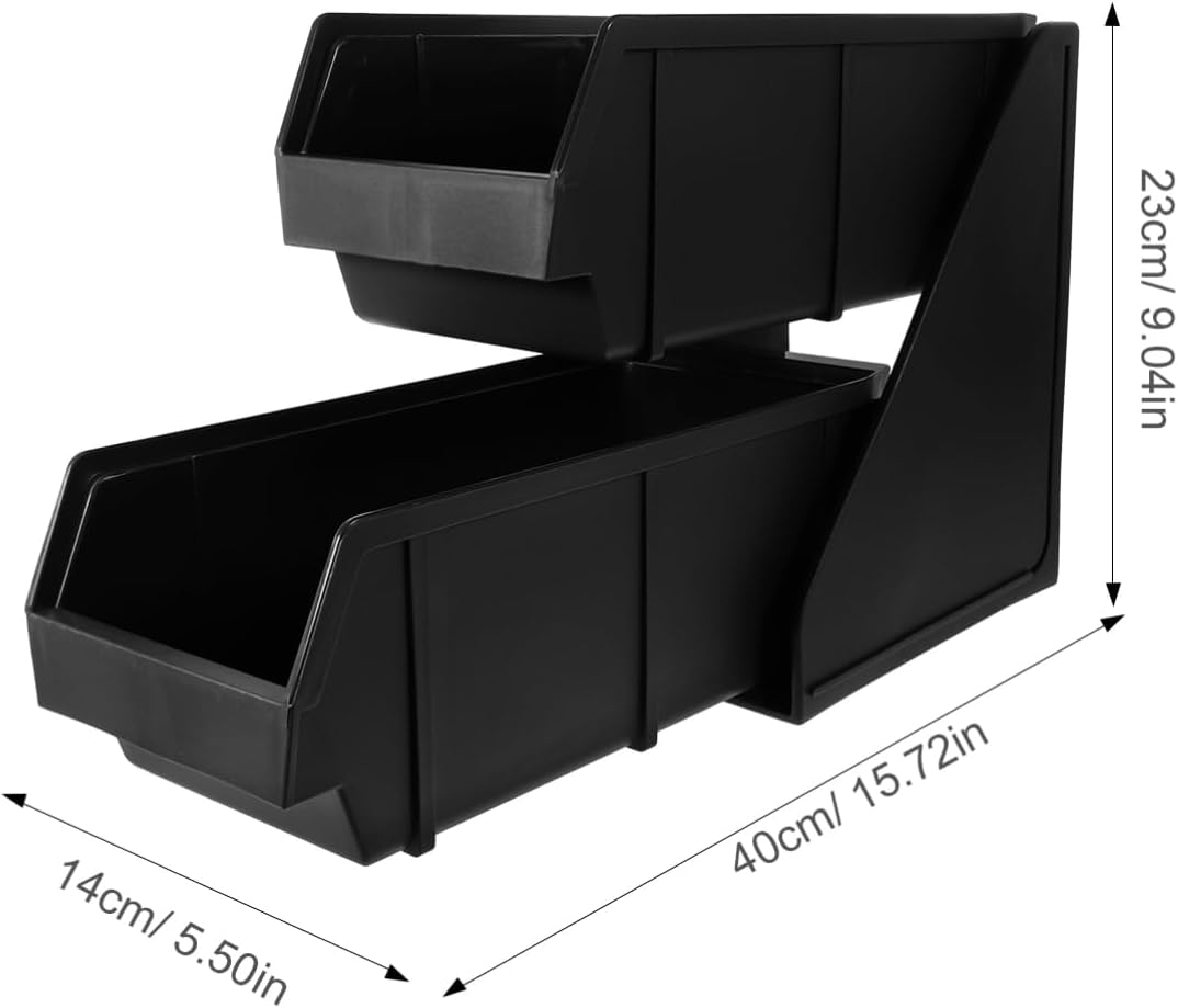 Coffee Corner Station Organizer Plastic Straws Storage Rack Bar Accessory Box Countertop Accessories