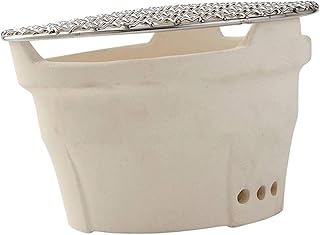 Gogogmee 1 Conjunto Grelhador A Carvão Fogão De Aquecimento Pequeno Grelhador Portátil Pequeno Grelhador A Carvão Grelhador De Cerâmica Fogão A Carvão Mochila Mini Churrasqueira Fogão A