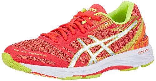 Image of ASICS Women's Gel-DS Trainer 22 NC Running Shoes, Pink (Diva Pink/Silver/Safety Yellow), 4 UK
