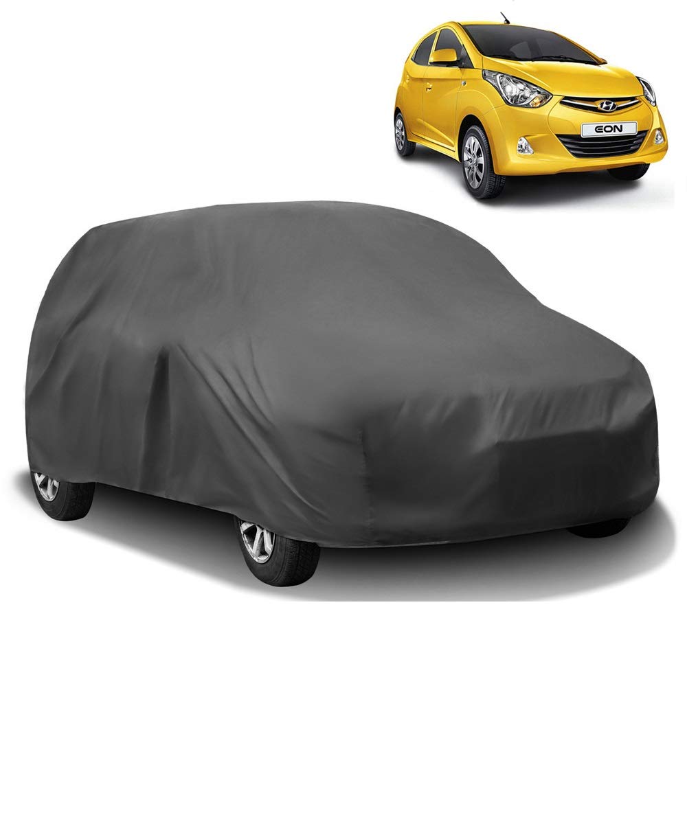 AutoRetail Car Body Cover for Hyundai EON Without Mirror Pocket (Grey)