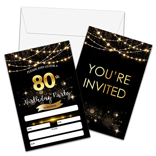 Foosproea 80th Birthday Invitations