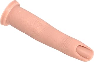 Silicone Practice Finger Model for Nail Art Training Realistic Single Finger Display Insertable Nail Tips for Manicure Enthusiasts and Professionals