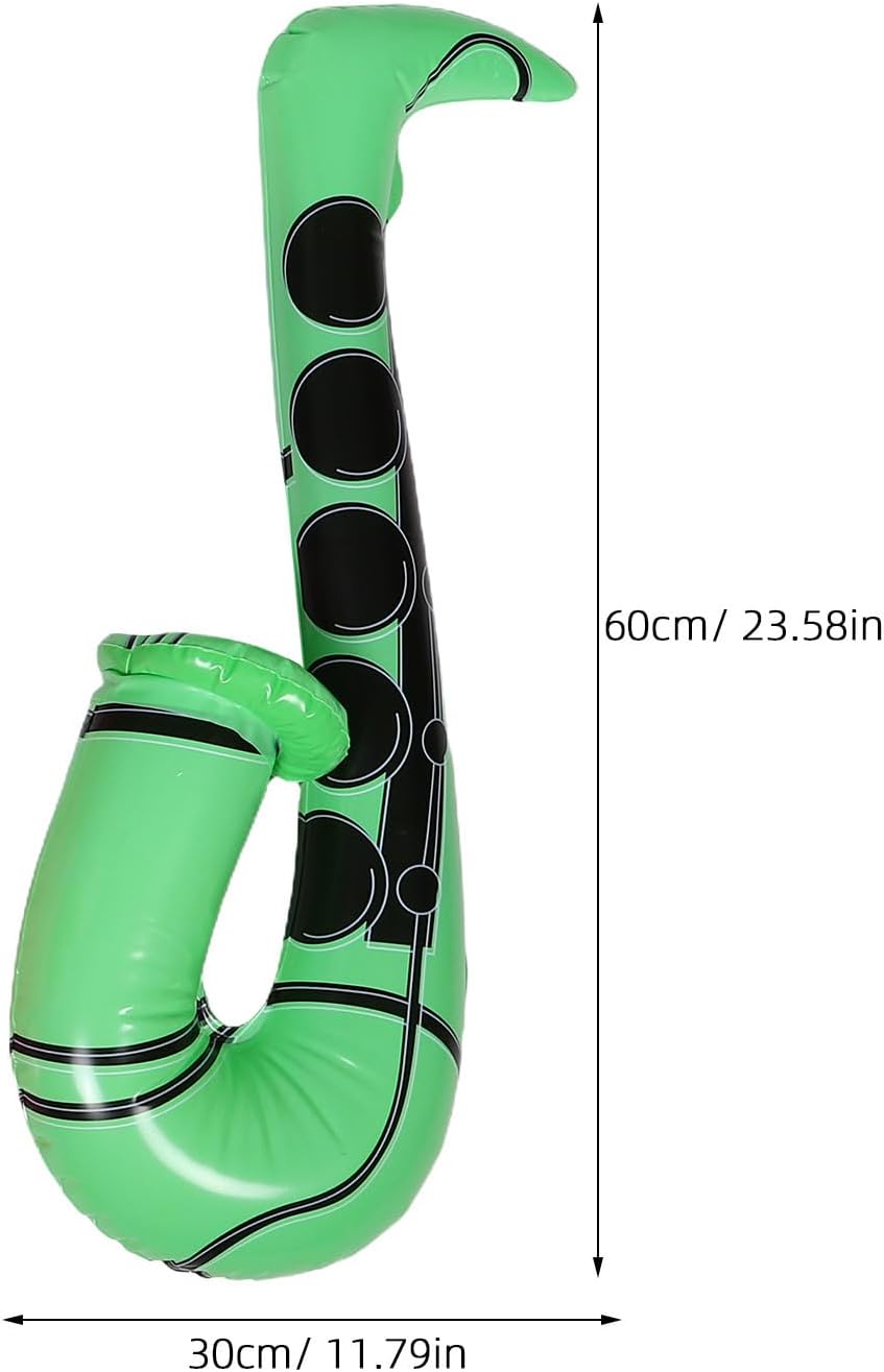 VOSAREA 8pcs Inflatable Saxophones for Kids - Musical Instruments Set - Birthday Party Cheering Props - Early Education Tool - Photo Booth Props for Music Party