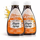 Skinny Food Syrupp, Sugar Free Maple Syrup x 2! Zero Calorie Syrup For Breakfast, Snacks, Drinks & Desserts - Vegan, Gluten-free, Keto & Paleo Friendly.