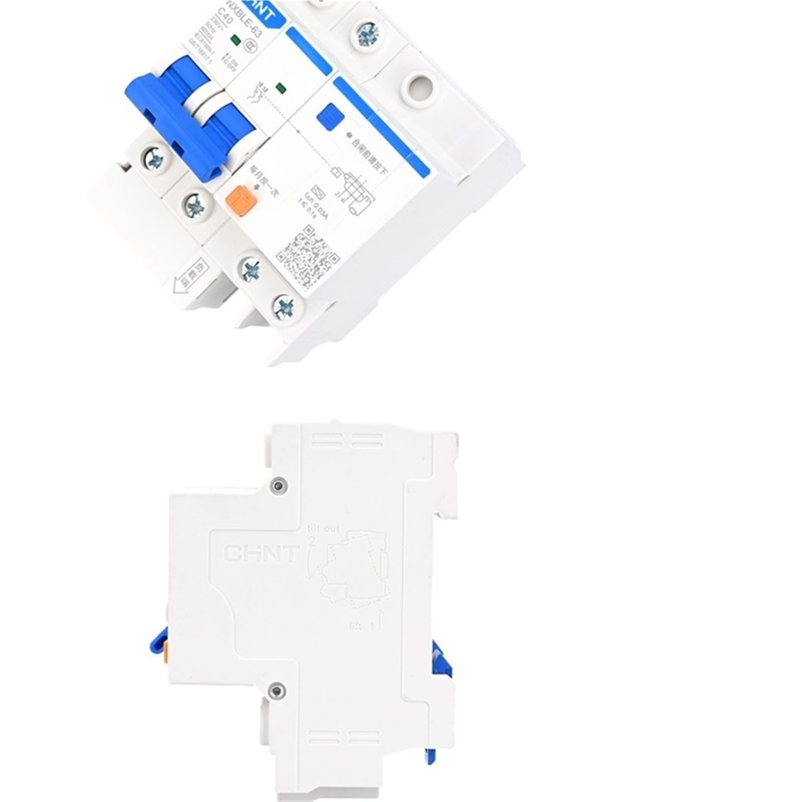 Interruttore differenziale tipo A NXBLE-63 RCBO 1P+N 2P 40A Stazione di ricarica Fotovoltaico Solare Tipo A(1P and N)