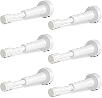 Vista 23 de 2 topes de puerta de resorte para pared, tope de puerta de 4.33 pulgadas para parte inferior de la puerta, tope de puerta de aluminio con punta