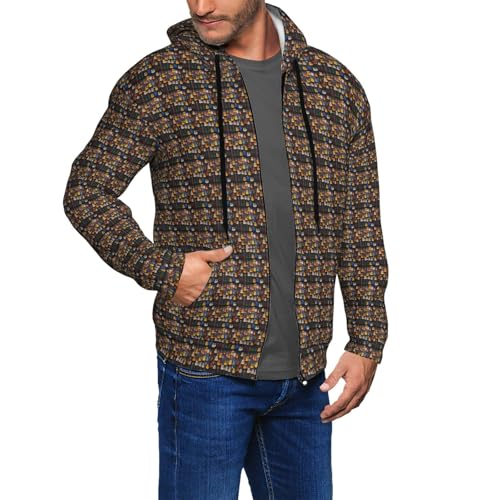 Sweat à capuche extensible homme contre le froid vêtement doux guitares