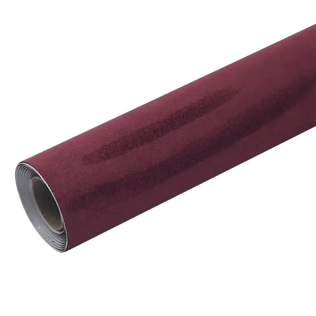Filtre adhésif rouge vin en imitation daim 30x300 cm pour décoration de voiture