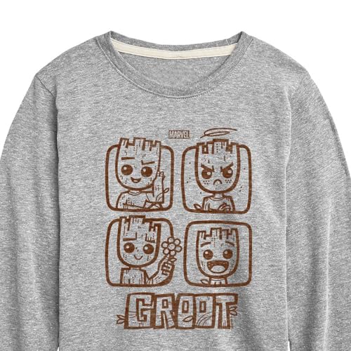 Marvel Guardians of the Galaxy - Groot Grid - Toddler and Youth Long Sleeve Graphic T-Shirt3