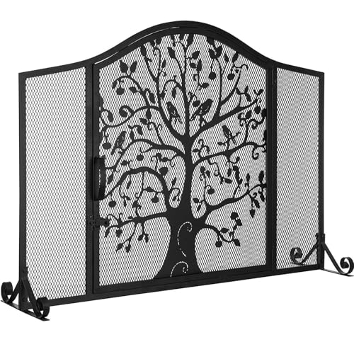 Proteccion contra chispas independiente para chimenea de hierro de salon 36x30 7