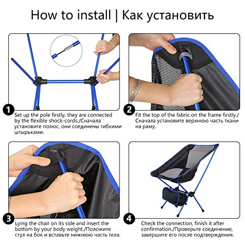 Sillas de cubierta al aire libre, silla de gravedad cero, tumbonas de patio, sillas reclinables plegables, silla de camping, silla plegable de viaje, silla de camping portátil de calidad ultraligera f