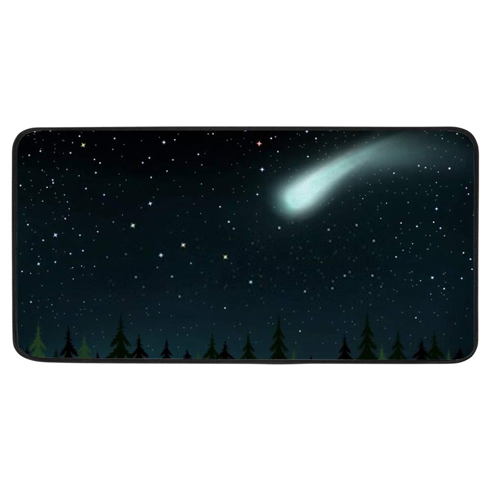 Tapis de cuisine ciel étoilé en polyester 100x50 cm CHEHONG