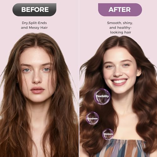 Image of Vincofy 7‑in‑1 Hot Air Brush Set, Interchangeable Hair Styling Tools for Home Use, Purple