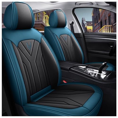 SRBHYT(明るい)カーシートカバー 5 席用は以下の用途に適しています Onedtsky フォードフォードマスタングF-150ラプターエクスプローラーレンジャー4-トラックB-MAX 防水/レザー,ブルーブラック