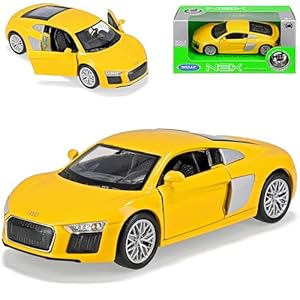 Welly Audi R8 Gelb Coupe Modellauto 1/43