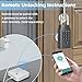 KENRONE Smart Key Lock Box, with Fingerprint,Tuya APP,Password and Emergency Key Unlocked Methods, APP Remote Control Unlocking,Safe for Outdoor House Keys