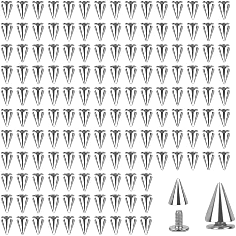 100 Stück Metall-Spikes Set - Punk Nieten Für Kleidung & Lederprojekte