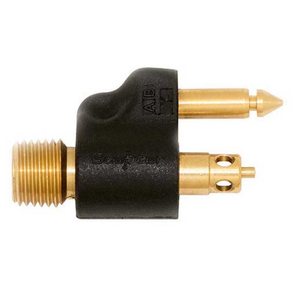 Scepter 04075 Yamaha Brass Male Tank Fitting - 1/4" NPT, Black