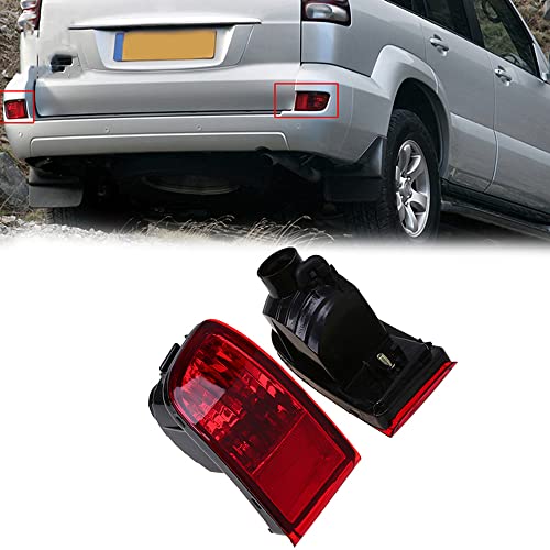 2 Peças Reflector De Pára Choques Traseiros Acolhedor De Faróis De Nevoeiro Para Toyota Land Cruiser