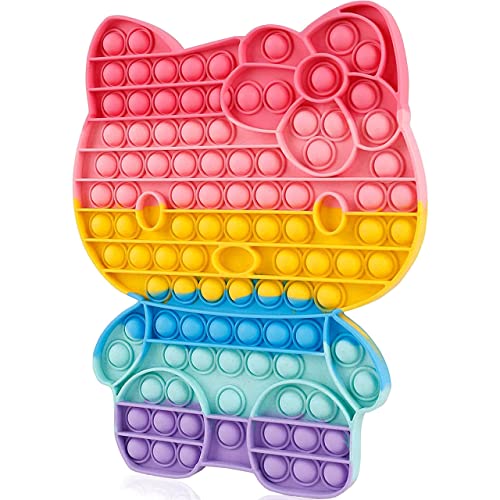 KUNSTIFY XXL POP Regenbogen Fidget Toy Antistress Spielzeug für Erwachsene...