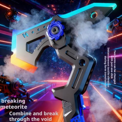 Image of BUQARO Dual Axe Blade with Mist Spray-One Button Switching, with 7Color Change LED Light-up Blades, Battle Axe Transforming Science Fiction Toy with Vibration Sound Effect