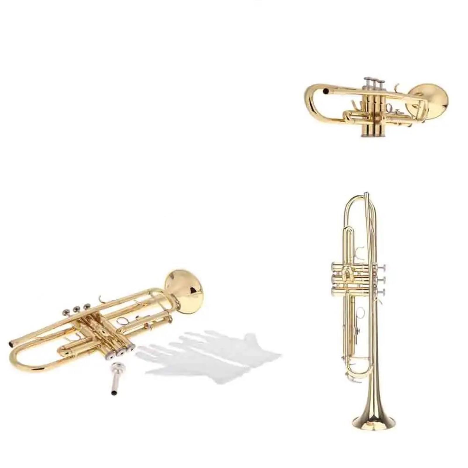 Tromba Tromba Professionale Per Principianti In Sib Si Bemolle Tromba In Ottone Squisita Con Guanti Resistenti E Scatola Imbottita