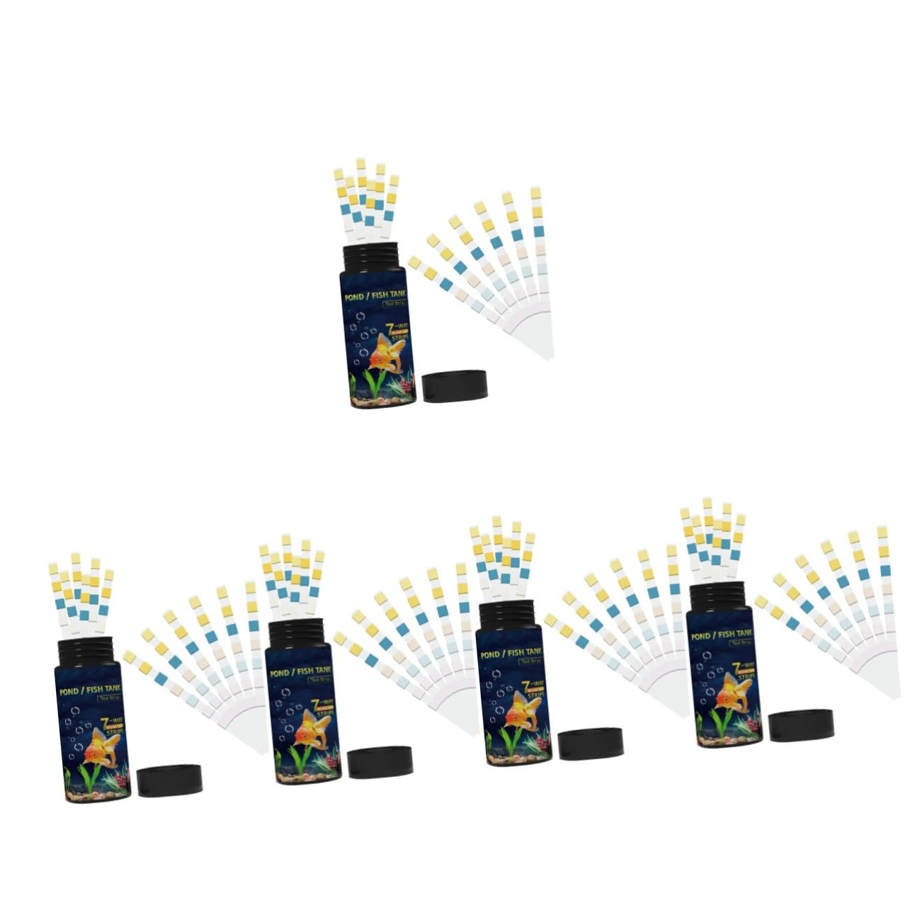 Zerodeko 250pcs Aquarium Testing Strips for Fish Tank and Water Quality Easy to Use Water Test Strips for Ph Alkalinity and Levels in Freshwater and
