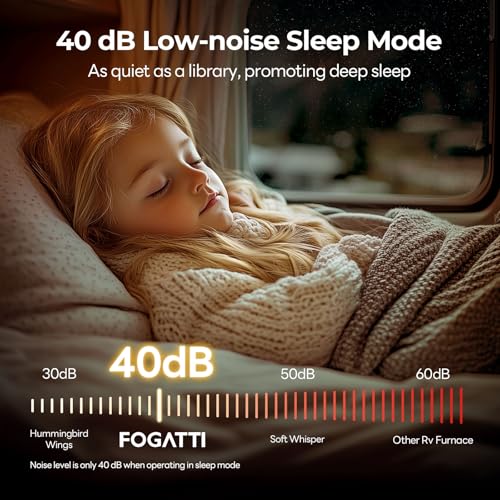 Image of FOGATTI Camper Furnace 35,000 BTU for Camper, Motorhome, RV Owners | Anti-explosion Ignition Procedure, Easy Installation for Motorhome & Travel Trailer,Cold Weather Camping,Winter RV Living