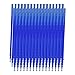 Festnight Ricariche per penna gel cancellabile con inchiostro blu da 50 pezzi Ricariche per penna gel a punta fine 0,5 mm Ricariche per penne cancellabili Scuola per scrittura Articoli di cancelleria