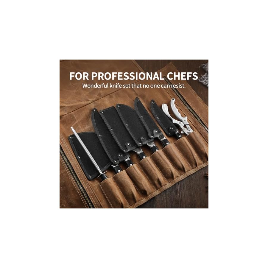 Chef-Knife-Set-Hand-Forged-Meat-Boning-Carving-Cleaver-Butcher-Knife-High-Carbon-Steel-Japan-Nakiri-Santoku-Knife-Set-with-Accessories-for-Kitchen-BBQ-Camping-Knives-Set-with-Bag XCHIEF PRO Chef Knife Set, Hand Forged Meat Boning Carving Cleaver Butcher Knife, High Carbon Steel Japan Nakiri Santoku Knife Set with Accessories for Kitchen, BBQ Camping Knives Set with Bag