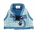 Plaid Warm Fleece Pet Vest Harness Cat Harness for Small Dogs, Medium Turquoise