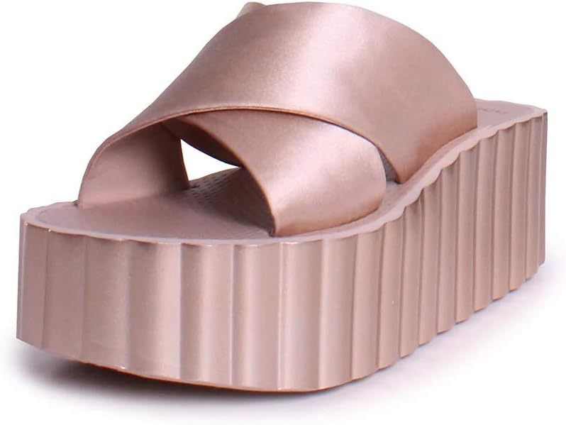 Tory Burch Scallop Wedge Platform Slide Sandals, Bellini Blush (7)