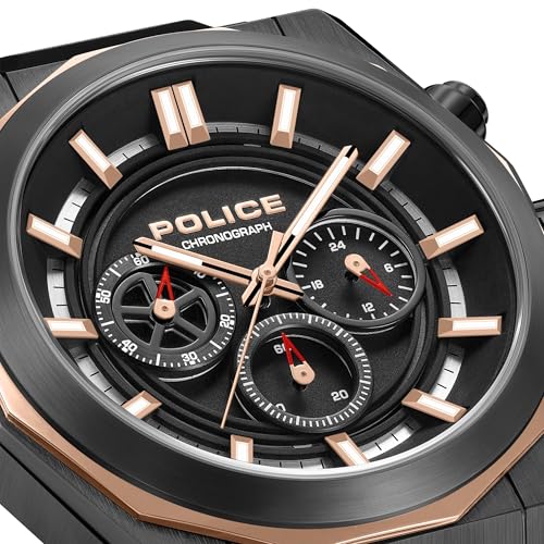 Police Chronographe Steward avec cadrans de précision