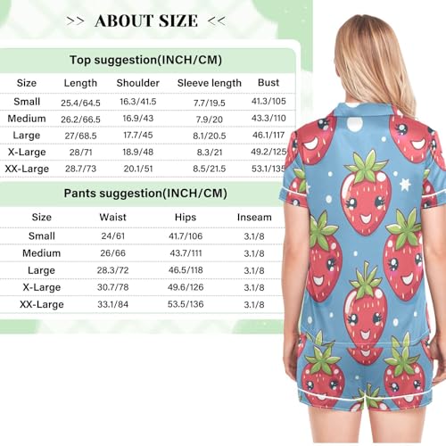 Ropa de dormir suave de manga corta con bolsillos para mujer 4
