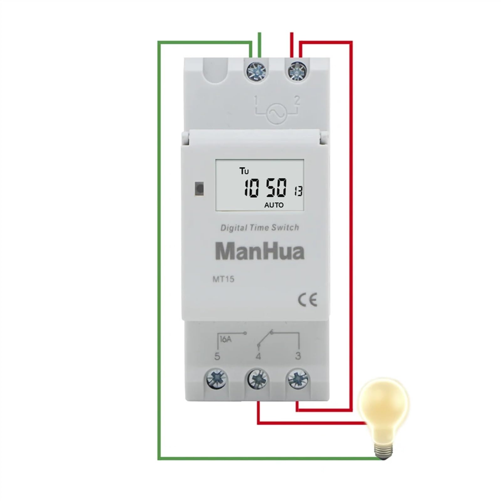 Personalización Electrónica Programable Temporizador Digital Interruptor Mínimo 1 Unids Personalizable Semanal 7 Días Programable DIN Rail(16A 12V)