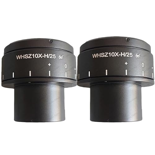 2PCS Microscope Auxiliary Eyepiece WHSZ10X-H/22MM 25MM Wild Field for Olympus Stereo Binocular Trinocular 30MM Interface(2pcs WHSZ10X-H25)