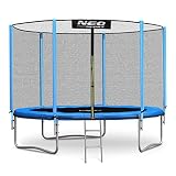 Trampolin 244 cm 8 ft mit Sicherheitsnetz Außennetz Neo-Sport Gartentrampolin