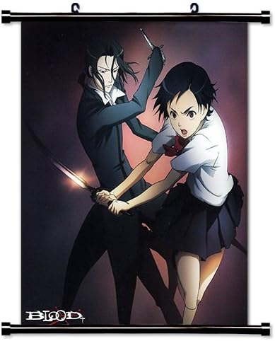 Blood + Anime Fabric Wall Scroll Poster (16" X 17") Inches