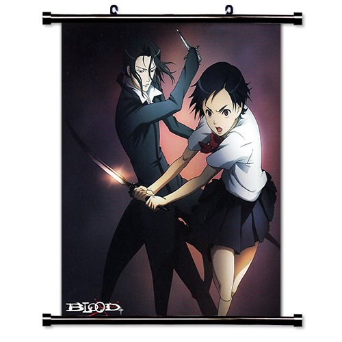 Blood + Anime Fabric Wall Scroll Poster (16" X 17") Inches