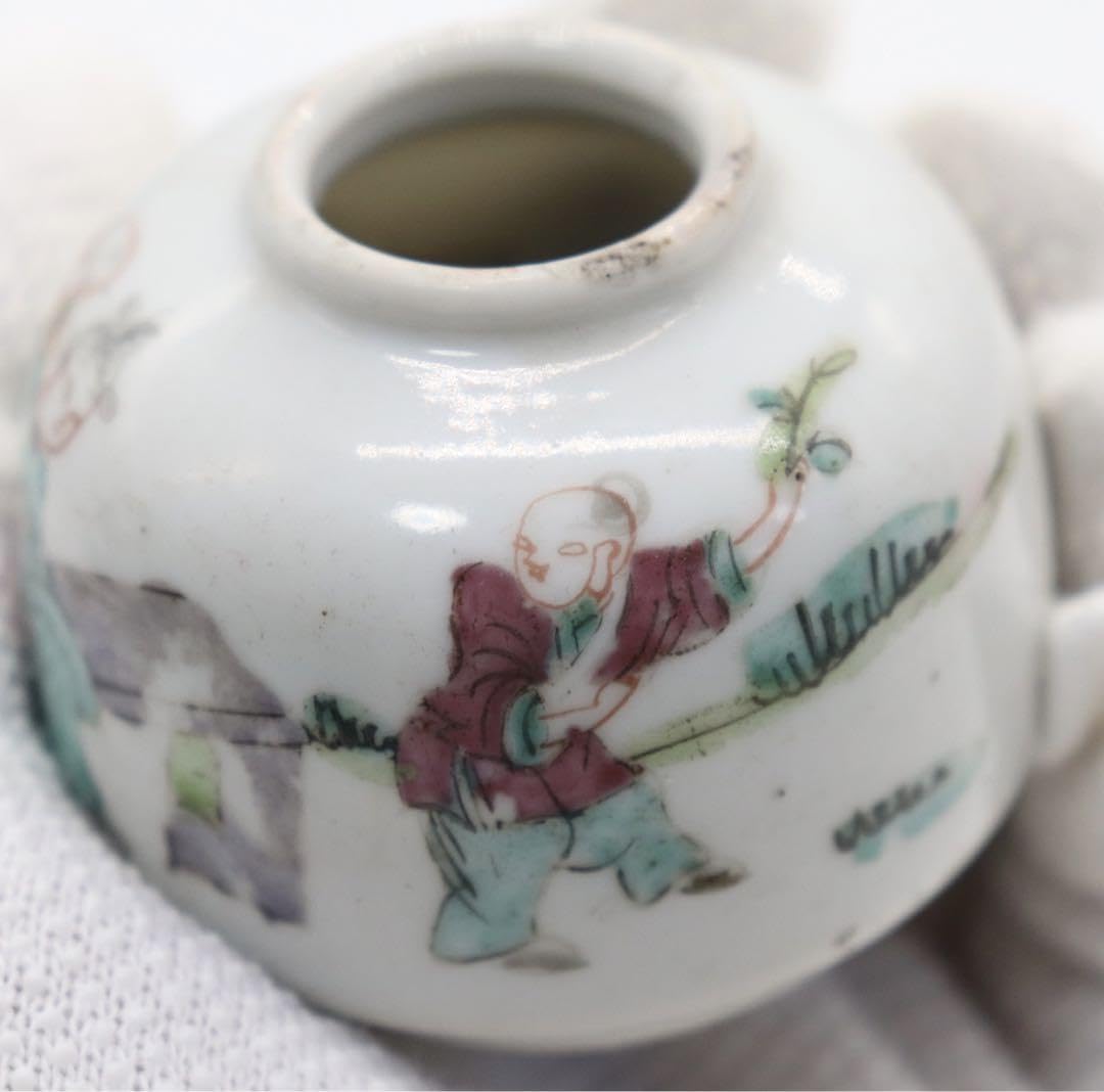 Amazon.co.jp: 中国 清時代 粉彩人物紋鳥餌壺 : ペット用品