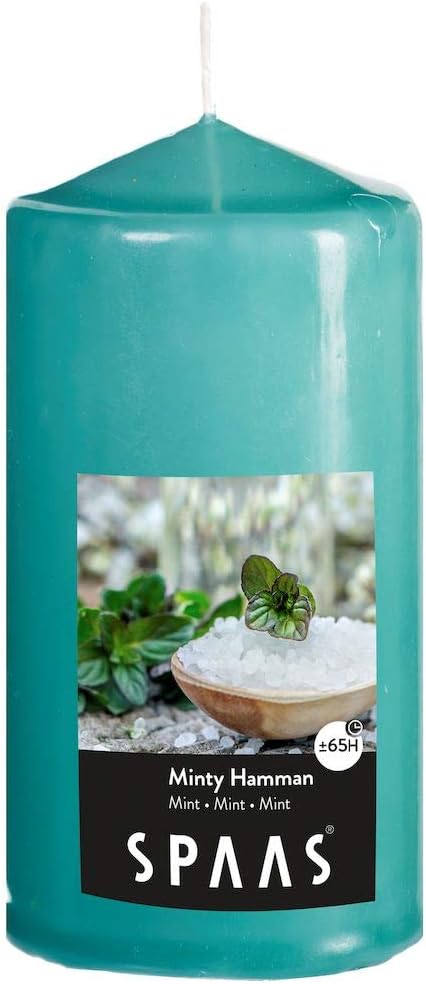 Spaas Scented Cylinder Pillar Candle 80/150 mm, 65 Hours, Tropical Delight
