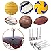Ball Pump Inflation Needle (Pack of 15) - Stainless Steel Air Pump Needles - Ideal for Blowing Up Football, Basketball, Volleyball, and All Other Sports Balls - by Mobi Lock