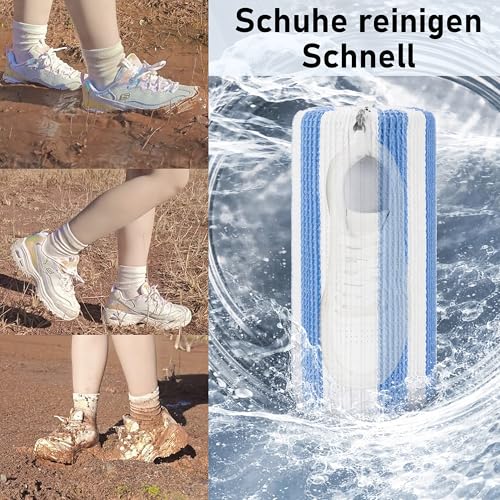KMfusion Premium Schuhwaschbeutel für Waschmaschine – 2er Set Sneaker Waschbeutel mit Schutz-Reißverschluss – Hochwertiger Waschbeutel für Schuhe & Sportschuhe