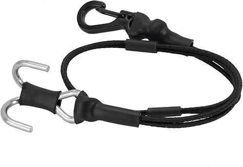 Miniatura 3 de INJORA Cuerda de correa elástica de 0.21 ozpcs con ganchos cuerda de 10.630 in para TRX4M SCX24 FCX24 118 124 RC Crawler Upgrade (negro y azul)