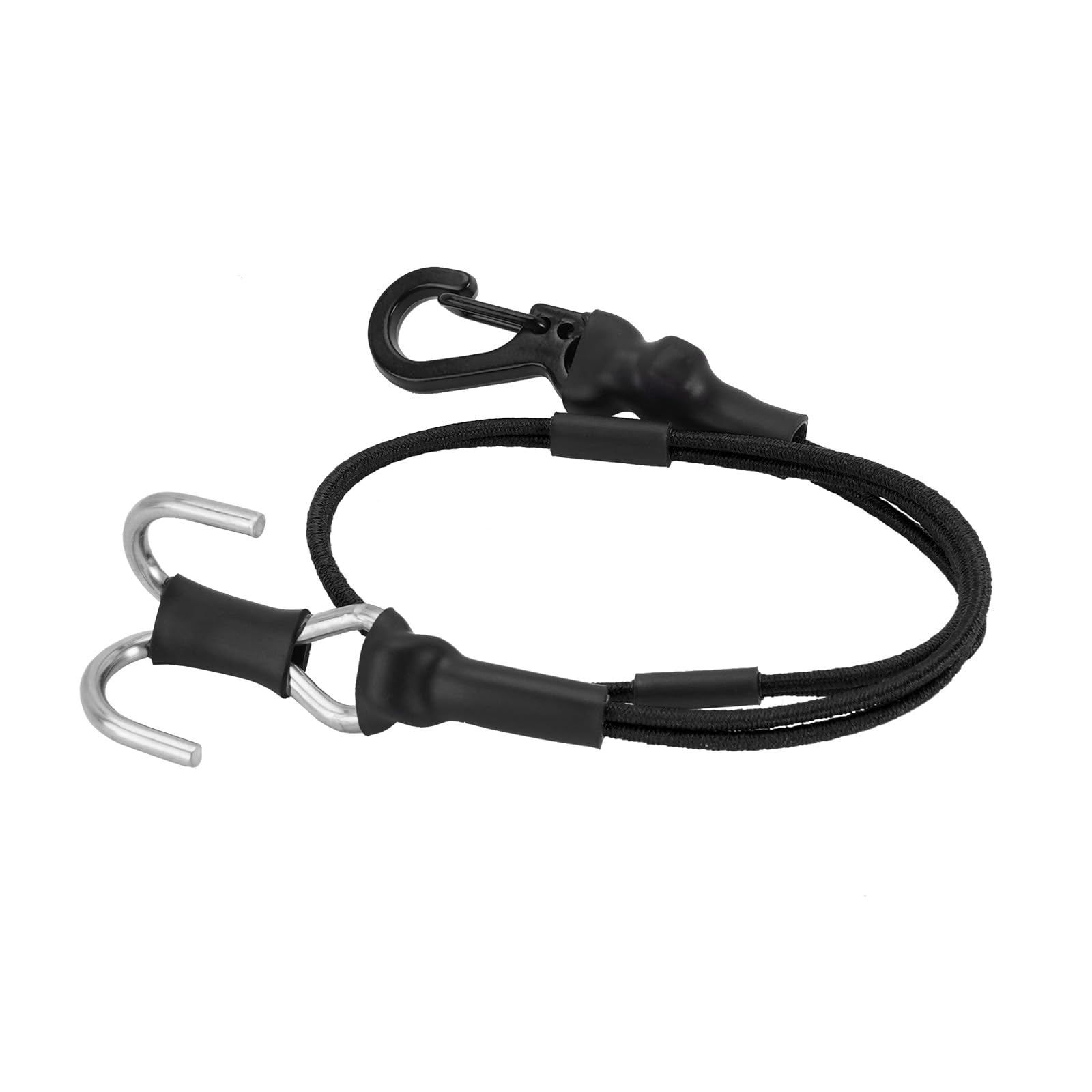 Cuerda De Rescate Elástica INJORA De 270 Mm Para Coches RC SCX24 TRX4M – Con Ganchos Metálicos, 2 Colores (rojo Y Negro)