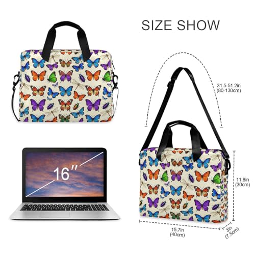 Maletín portátil para laptop 15.6 pulgadas con asa y correa miniatura 5