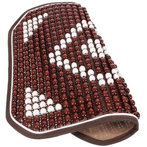 Garneck Beaded Car Seat Cover - Breathable Wooden Bead Cushion for Comfortable Summer Driving - Fits Standard Car Seats Stylish and Durable Design for Enhanced Comfort and Support