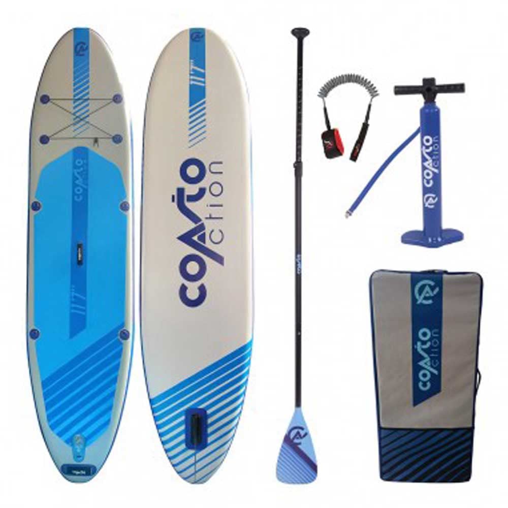 COASTO Action Sp3, Tavola SUP Gonfiabile Unisex-Adulto, Blu, M